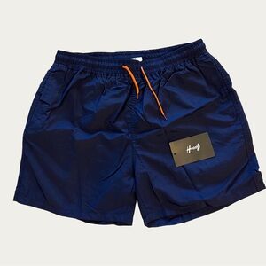 NWT Hoooyi Navy Swim Trunks with Orange‎ Drawstring NWT Size L